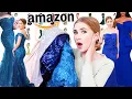 TRYING ON AMAZON PROM DRESSES Again