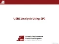 SP3 Tutorials - USRC Analysis