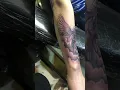 Dove tattoo work in progress