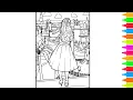 Coloring Barbie Movie - Barbie Margot Robbie At The Dream House BARBIE 2023 Coloring Pages