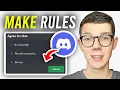 How To Make Rules For Discord Server - Full Guide
