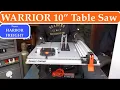New WARRIOR 10 Table Saw From Harbor Freight - Unboxing Tests Complete Review