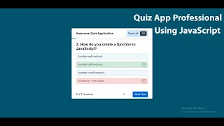 How to Create a Quiz App Professional With Timer Using HTML CSS JavaScript CodingCreative