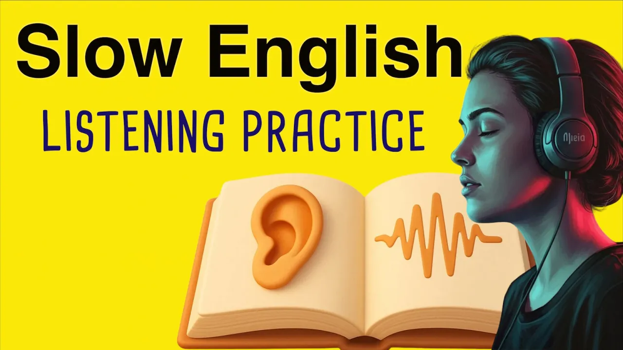Outline Video Learn English with Podcast | Slow English Listening & Fluency Practice | A1 & A2 Shadowing Practice
