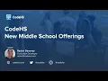 CodeHS New Middle School Offerings Launch
