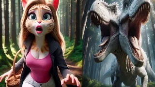 lovely cats' A cat finds a gold dinosaur's tooth to help a father' 😍😍😍#ai #catlovers #long