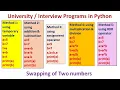 Python Programs for Swapping Circulation and Distance calculation GE8151-PSPP Tamil 31