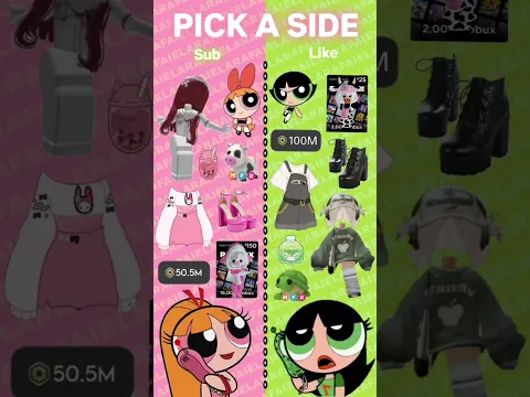 PICK A SIDE NO ROBLOX!! #roblox #superpowers #florzinha #lindinha
