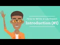 How to Write a Lab Report - Introduction E01