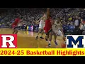 Download Lagu Rutgers vs #15 Michigan Basketball Game Highlights 2 27 2025