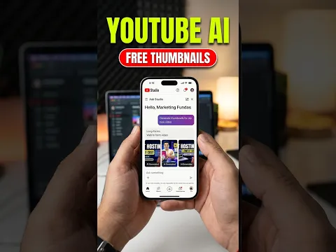 YouTube Free AI Thumbnail Generator 🚀 | Ask Studio Tutorial | #youtubeai
