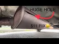 How To Fix A Hole In Your Muffler Cheap