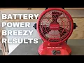 Can a Battery Fan Cool Your Workshop
