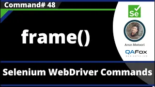 frame Command - Selenium WebDriver