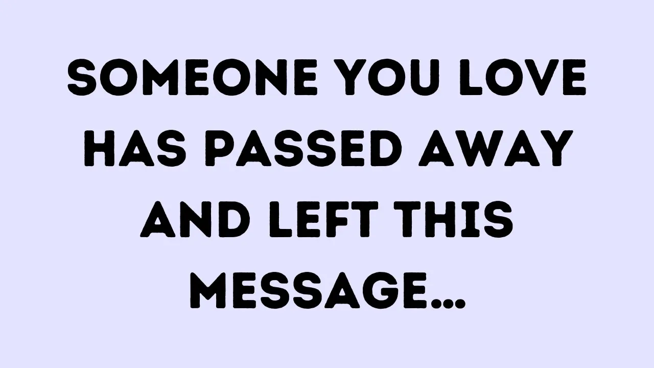 🛑💌 God Message Today | Someone you love has passed away and left this… | God Message | God Says