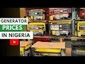 Prices of GENERATORS in the market