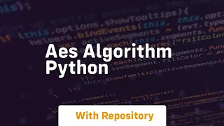 aes algorithm python