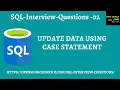 Update data using case statement