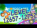 WordScapes Level 12657-12752 Answers Master Level
