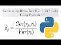 Calculating Beta for several Stocks using Python