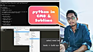 python in CMD sublime python tutorial in telugu EP - 06