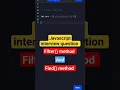 filter and find method filter vs find method javascript interview questions React js