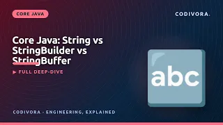 Java String vs StringBuilder vs StringBuffer Explained
