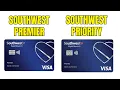 Southwest Rapid Rewards Premier Credit Card VS Priority Benefits Annual Fee More
