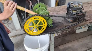 How to put a motor in a sugarcane grinder