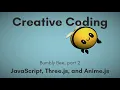 Creative Coding Time Lapse Bumbly Bee part 2 JavaScript Three js Anime js
