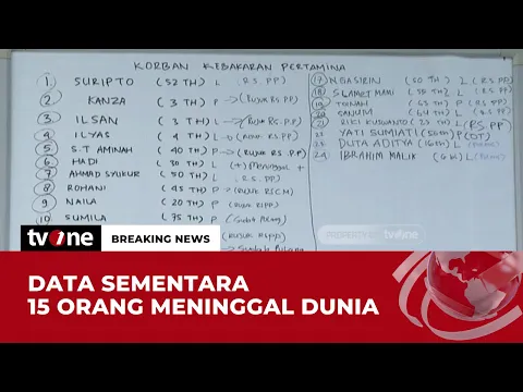 Data Sementara 15 Orang Meninggal Dunia pada Insiden Kebakaran Depo Pertamina