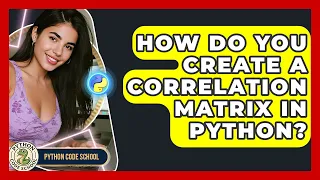 How Do You Create A Correlation Matrix In Python - Python Code School