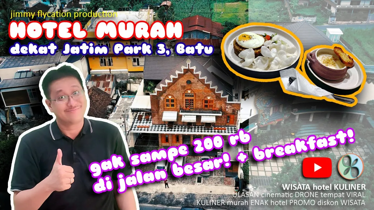 
          
          
          
            
            Hotel Murah Dekat Jatim Park 3, Batu. Gak sampe 200rb. Di jalan raya dan dapet BREAKFAST lagi!
          
        . 