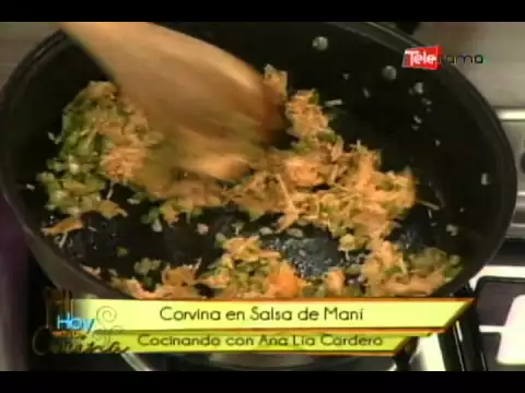 Corvina en salsa de maní