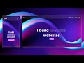 Interactive Glassmorphism Portfolio Website HTML CSS JavaScript Full Tutorial