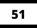 51 Second Countdown Timer White Screen With Sound Effect