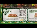 Subway - Footlong 5 98 Free Footlong with any Footlong Any 6 for 3 49