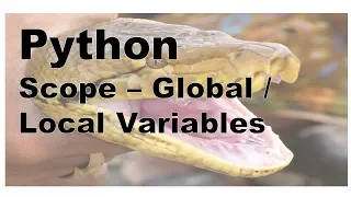 304-Python - Scope Global Keyword