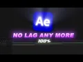Preview Lag Fix IN AFTER EFFECT