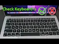 How to test keyboard on macbook