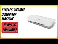 REVIEW 2026 STAPLES Thermal Laminator Machine Features