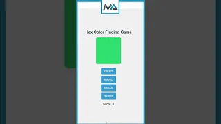 Can You Guess the Hex Color Fun Easy Coding Game Tutorial in HTML CSS JavaScript