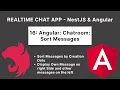 Angular Chatroom Sort Messages design Realtime Chat App