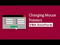 Customize Mouse Pointer in Excel VBA UserForm