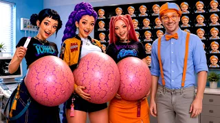 RUMI MIRA ET ZOEY SONT ENCEINTES DE 100 BÉBÉS BLIPPI ! KPOP Demon Hunters Naissance Bébé Blippi !