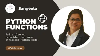 Mastering Python Functions From Basics to Writing Your Own