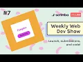 The Weekly Web Dev Show HTML CSS JavaScript Live-coding
