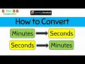 How to convert MINUTES to SECONDS and SECONDS to MINUTES