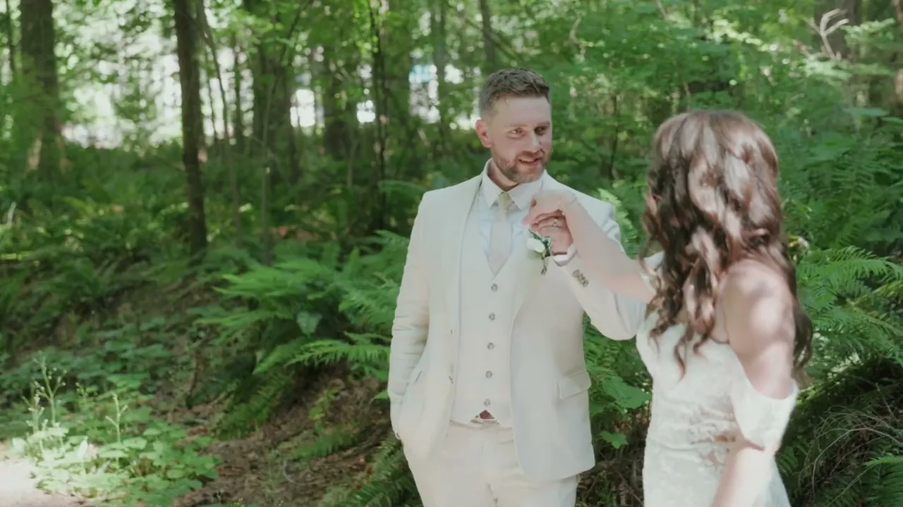 Watch Laura-Jean & Alexander’s wedding highlight at 40 Knots Winery - Comox, British Columbia — video preview