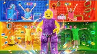Un robot LEGO a pris vie ! Défi des quatre couleurs avec des briques LEGO ! 😱🏠